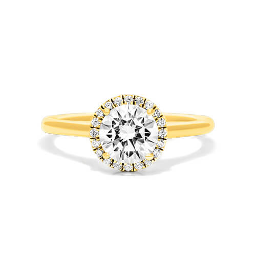 Pavé Halo Engagement Ring