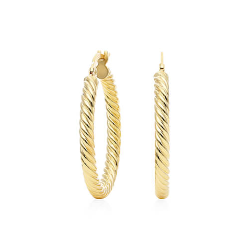 gold hoop earrings