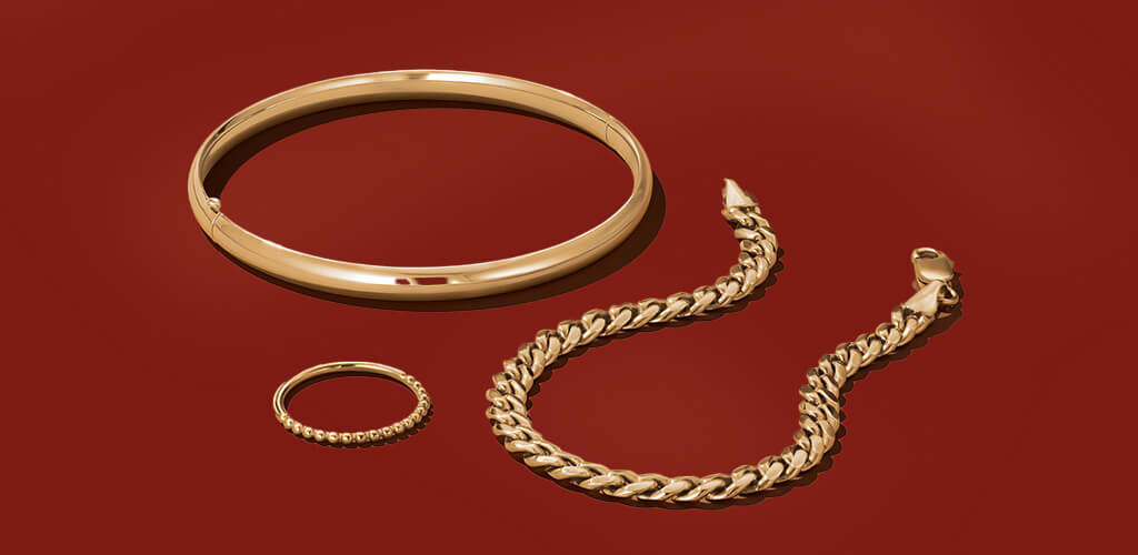 plain gold jewelry