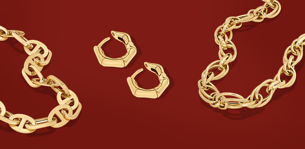 statement gold jewelry