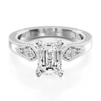 Platinum Paisley Surprise Engagement Ring